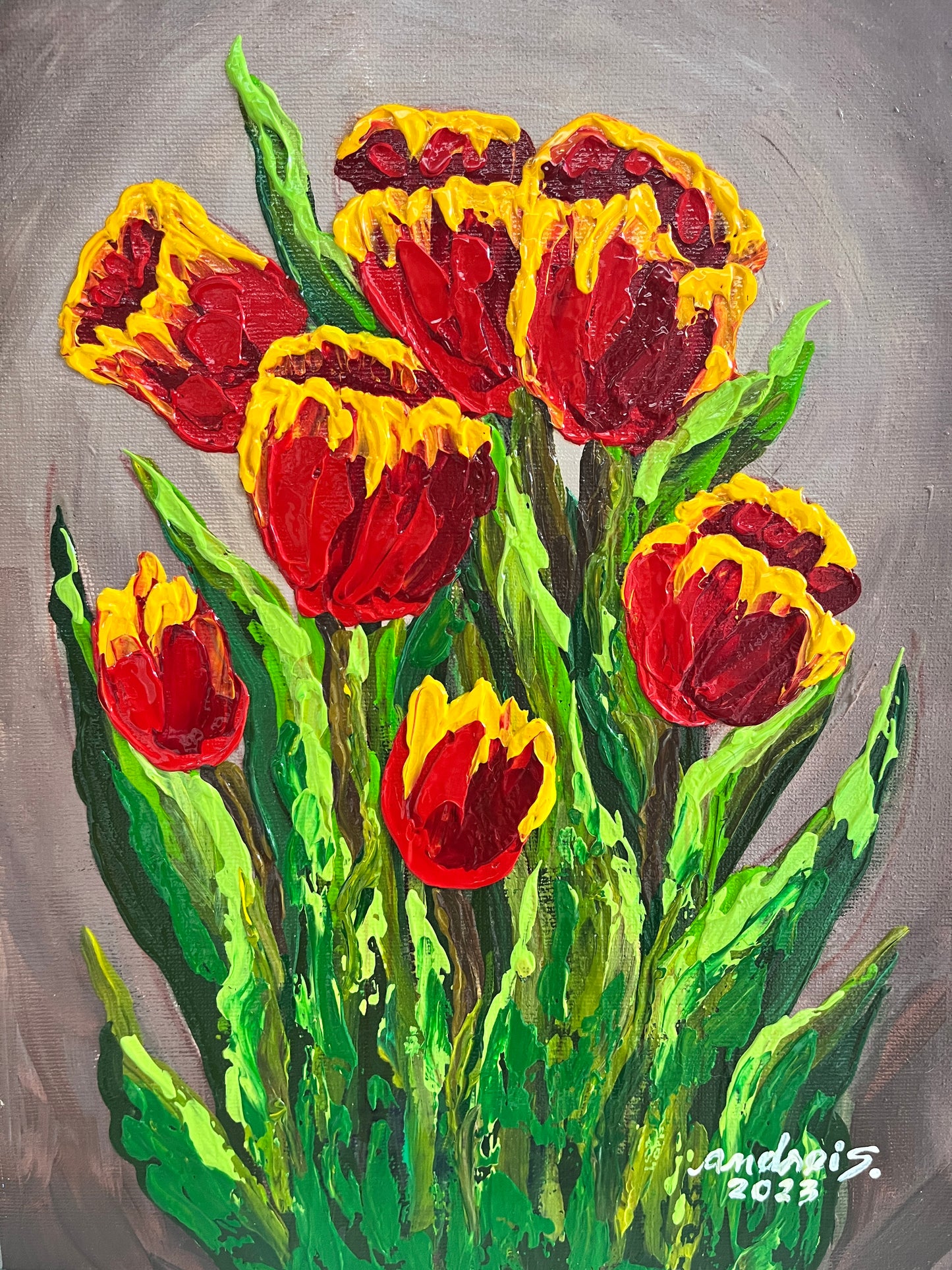 Yellow Red Tulips