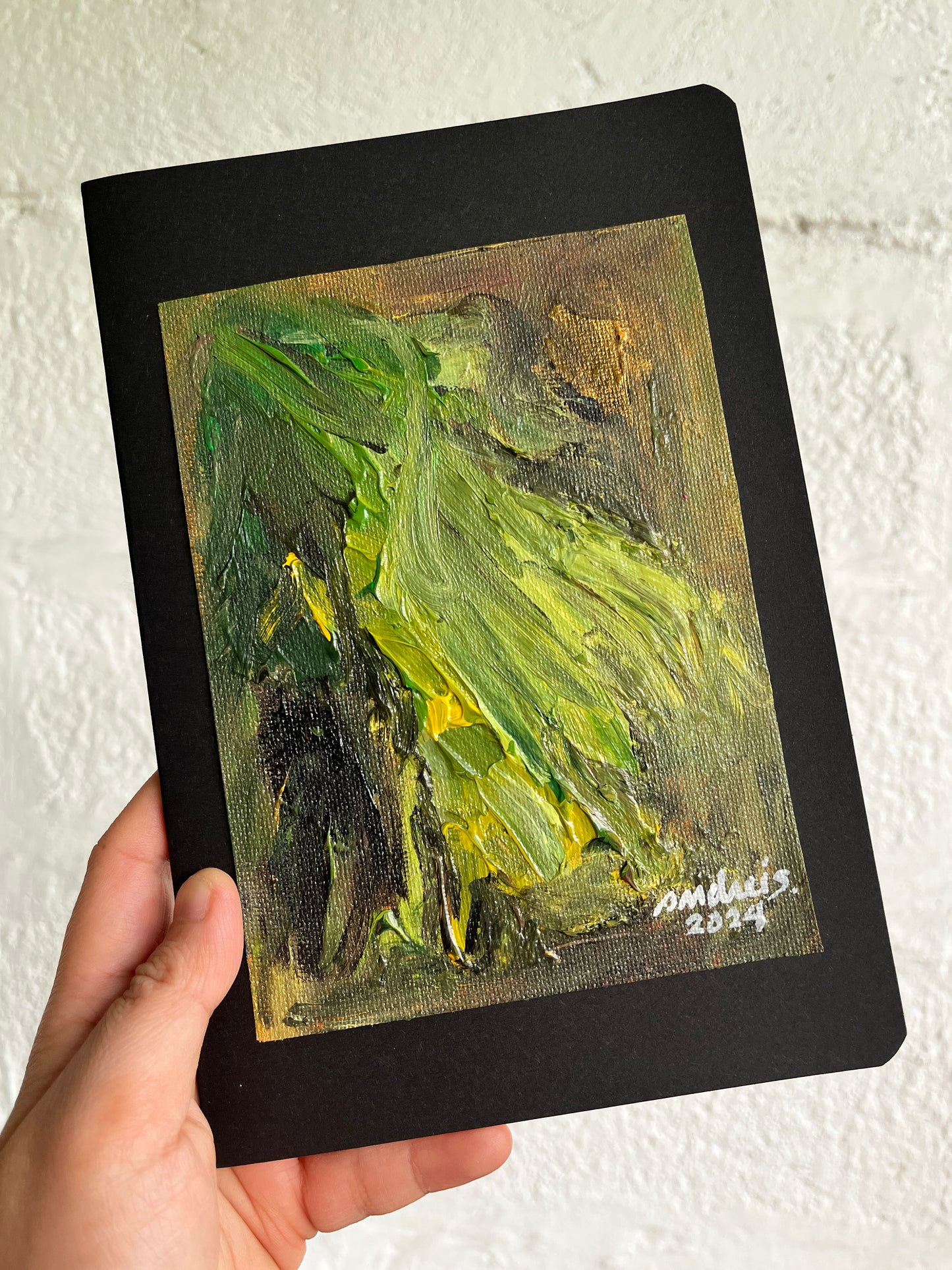 (Sale) "Palette Project" Abstract Painting on a Journal 12