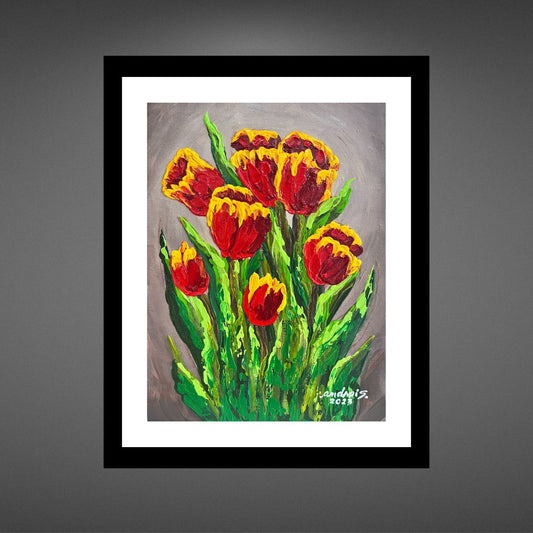 Yellow Red Tulips