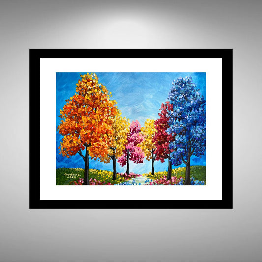 Symphony of Autumn (art on paper)