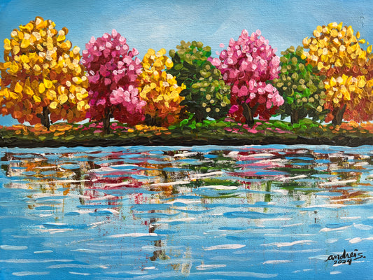 Dreamscape: Autumn Grove and Reflections 1 (PRINT)