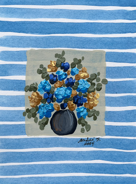 Floral Blue Petite 1 (Downloadable)