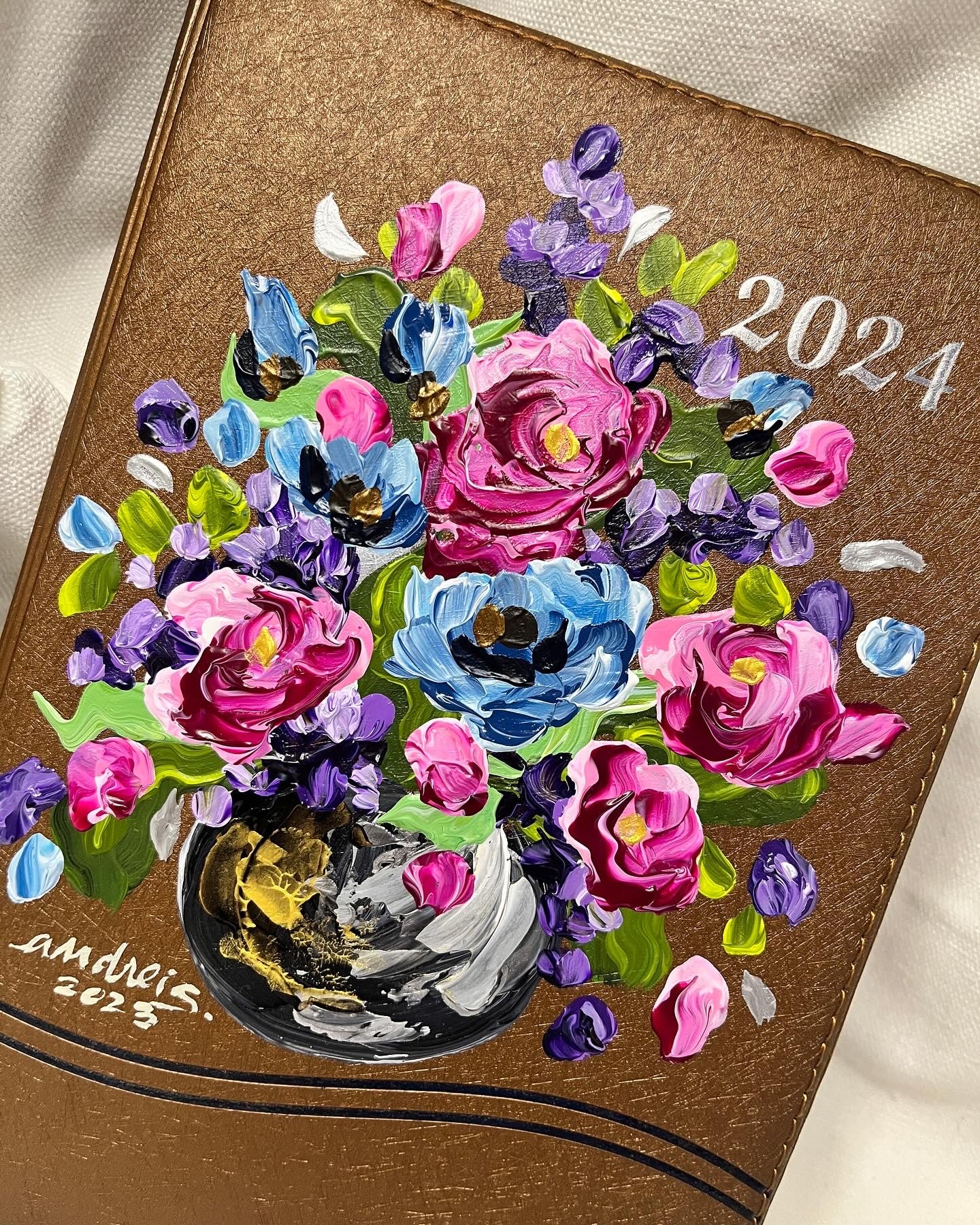 Hand-painted 2024 Planner 6