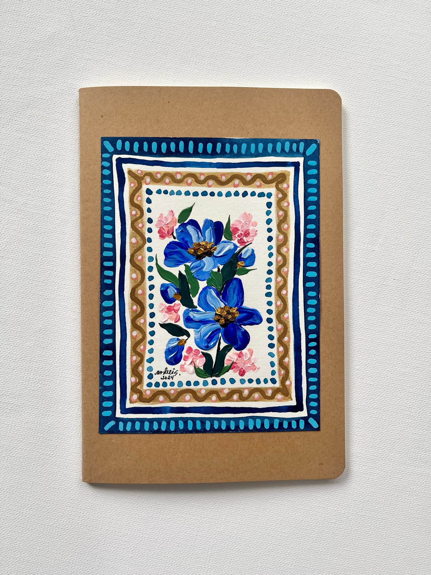 (Sale) Mixed Media Painting on a Journal 1