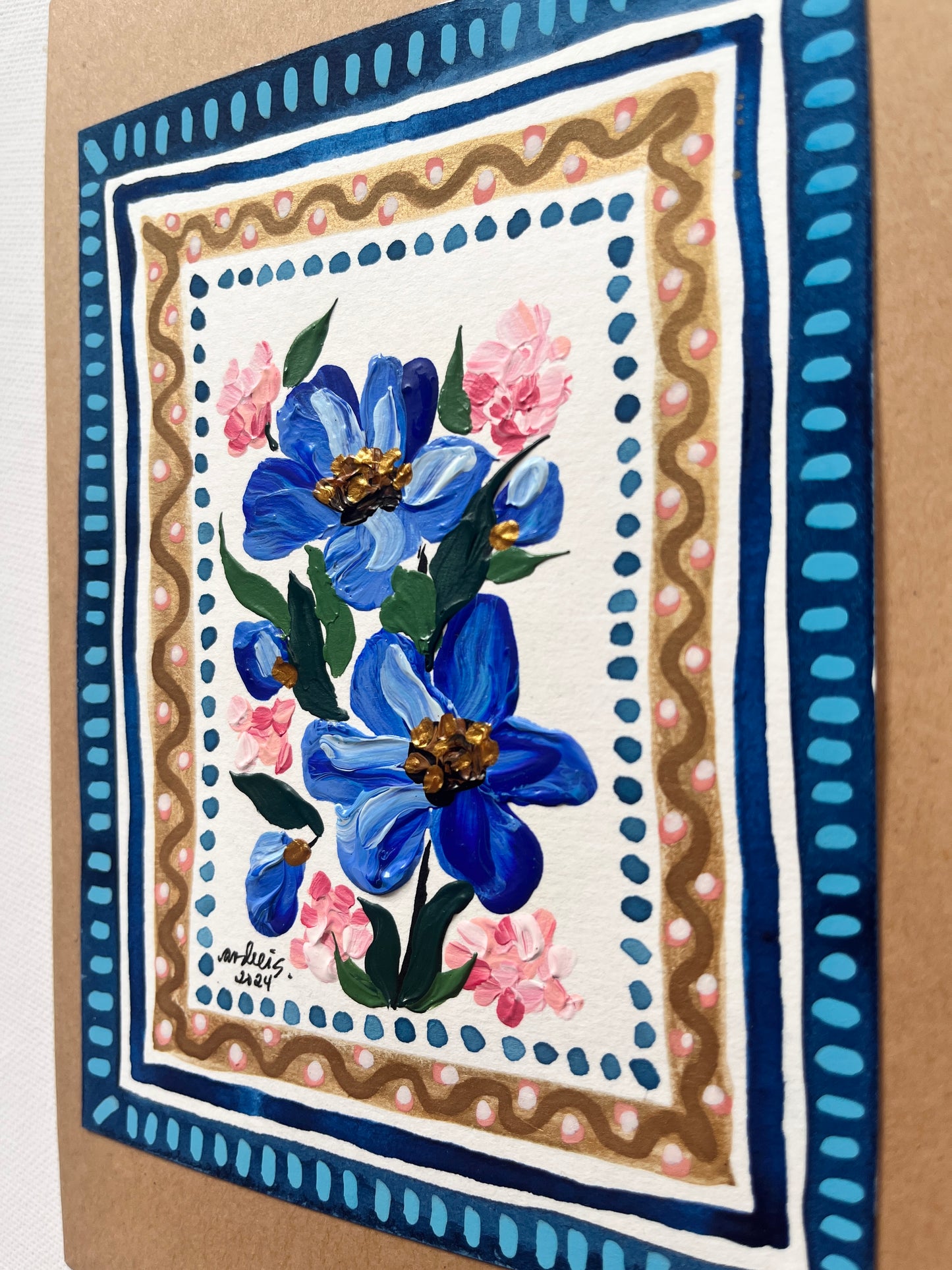 (Sale) Mixed Media Painting on a Journal 1