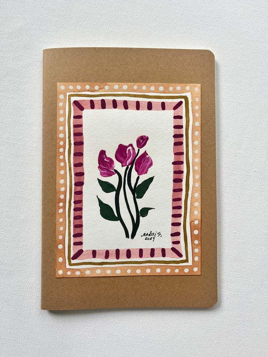 (Sale) Mixed Media Painting on a Journal 2