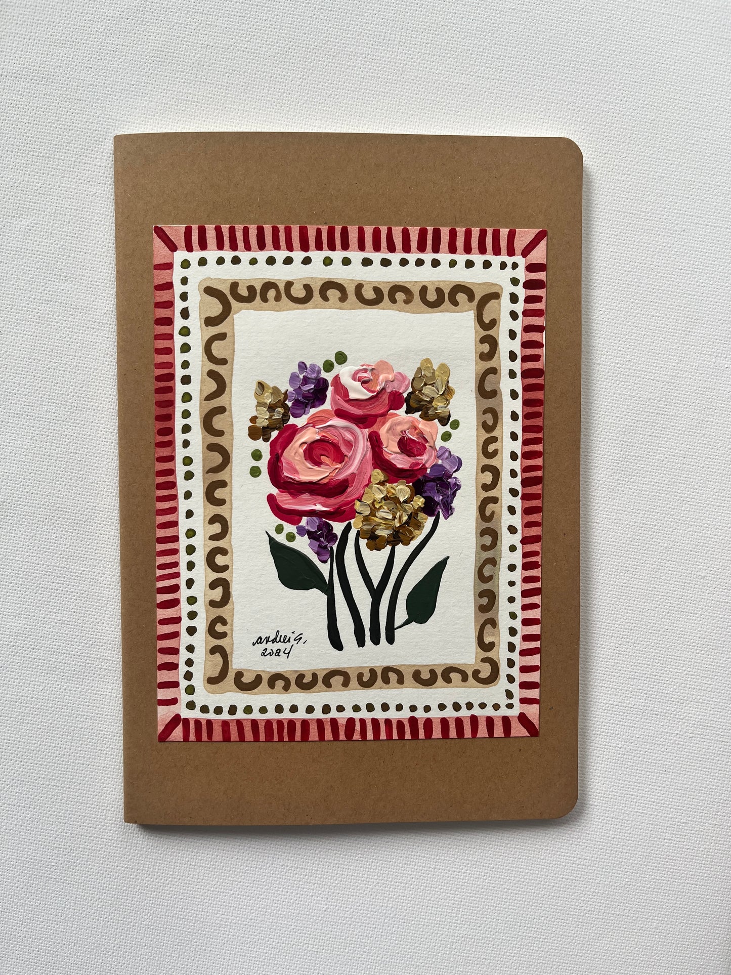 (Sale) Mixed Media Painting on a Journal 10