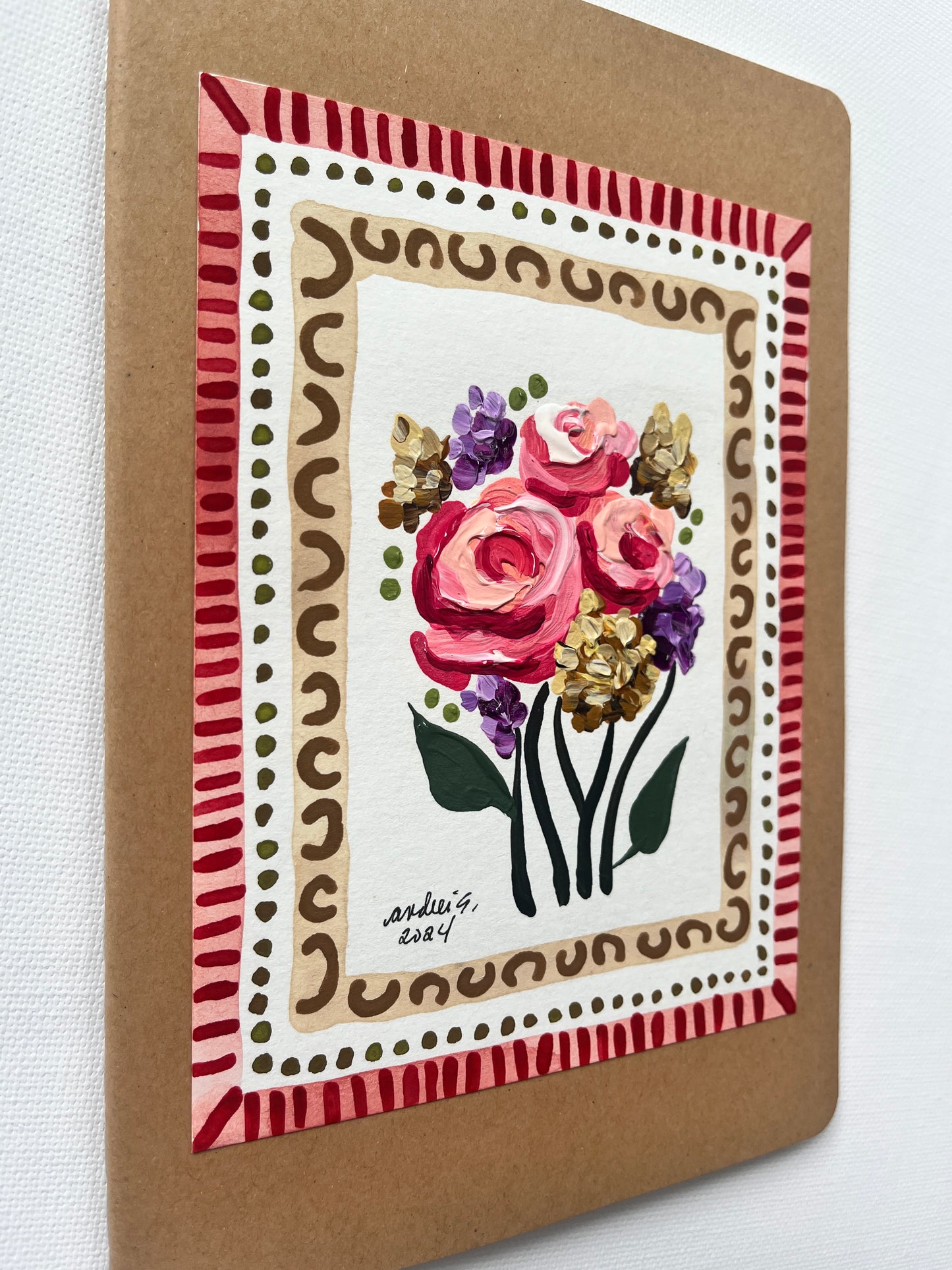 (Sale) Mixed Media Painting on a Journal 10