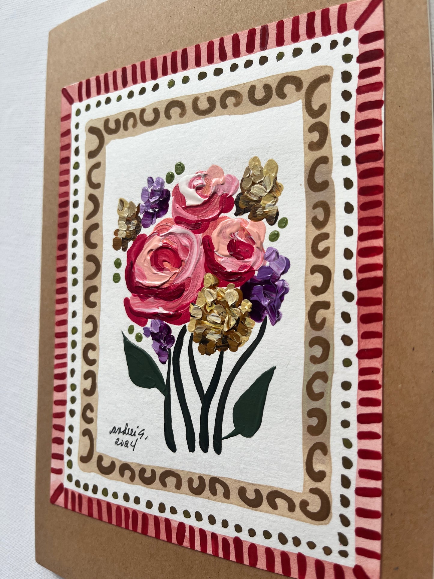 (Sale) Mixed Media Painting on a Journal 10