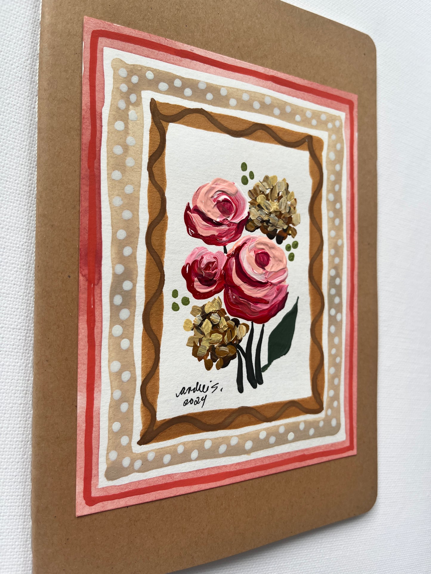 (Sale) Mixed Media Painting on a Journal 12