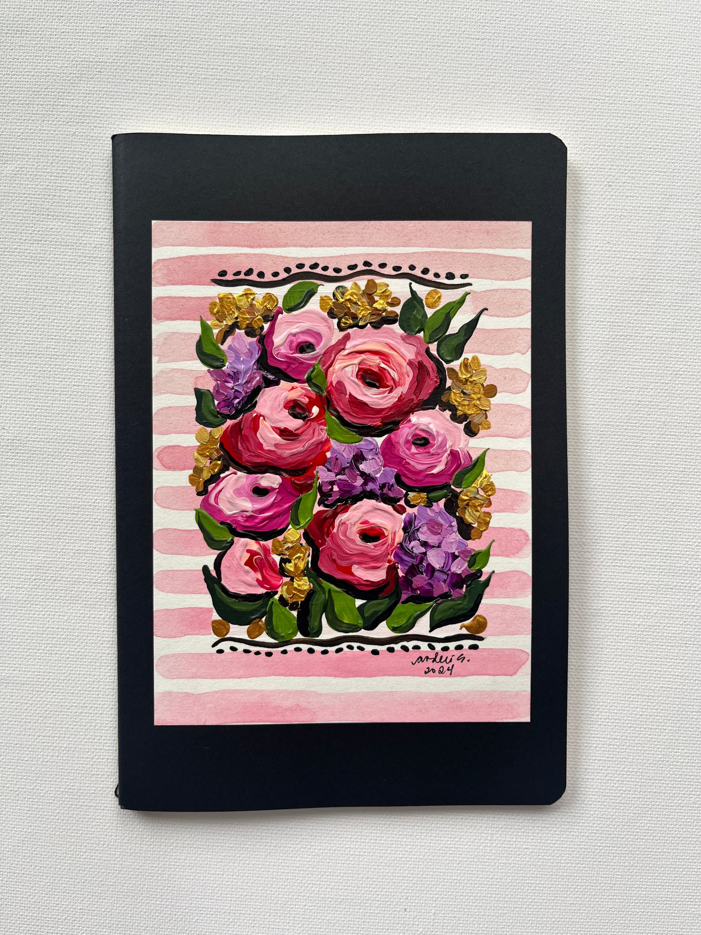 (Sale) Mixed Media Painting on a Journal 16