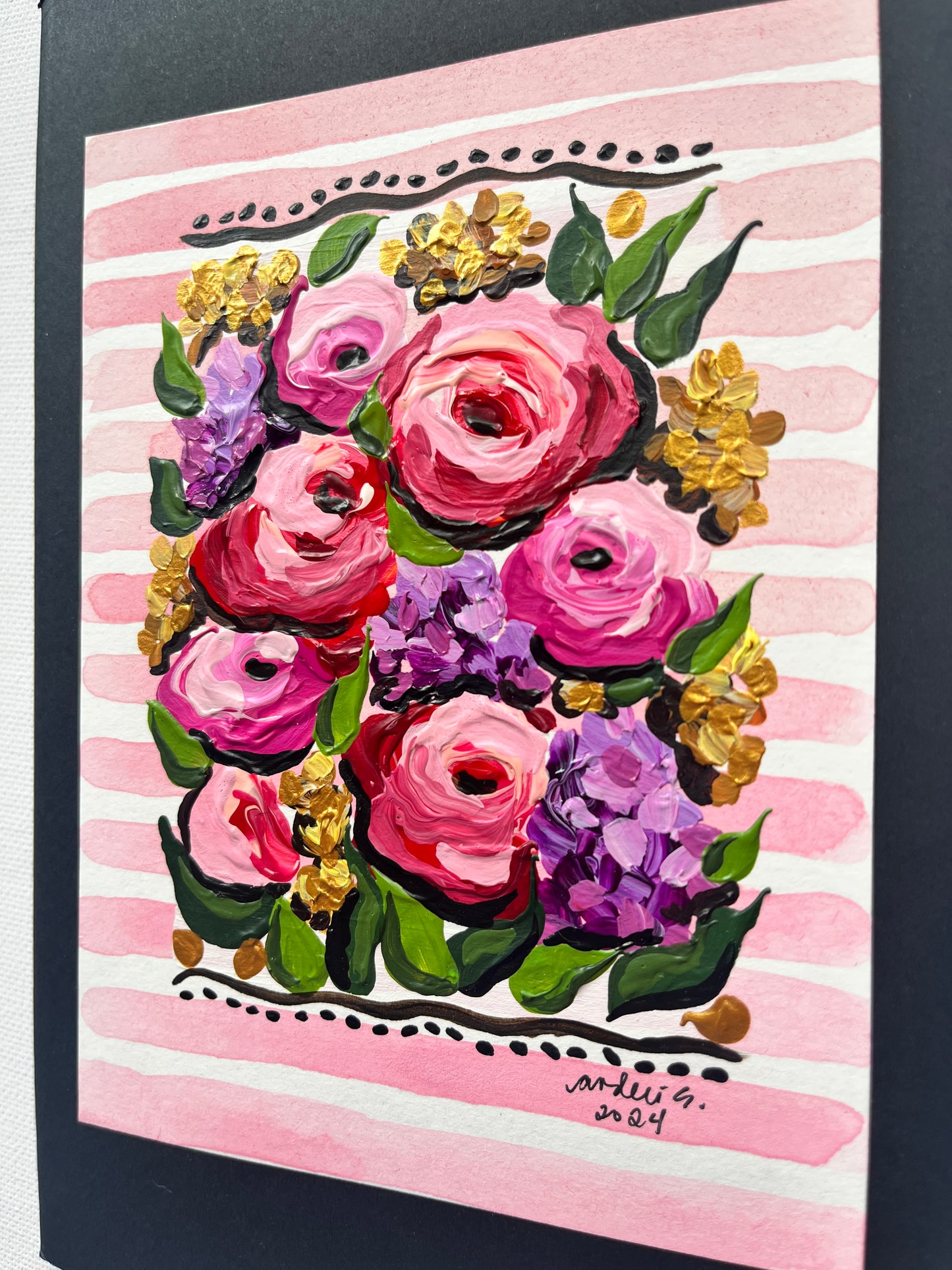 (Sale) Mixed Media Painting on a Journal 16