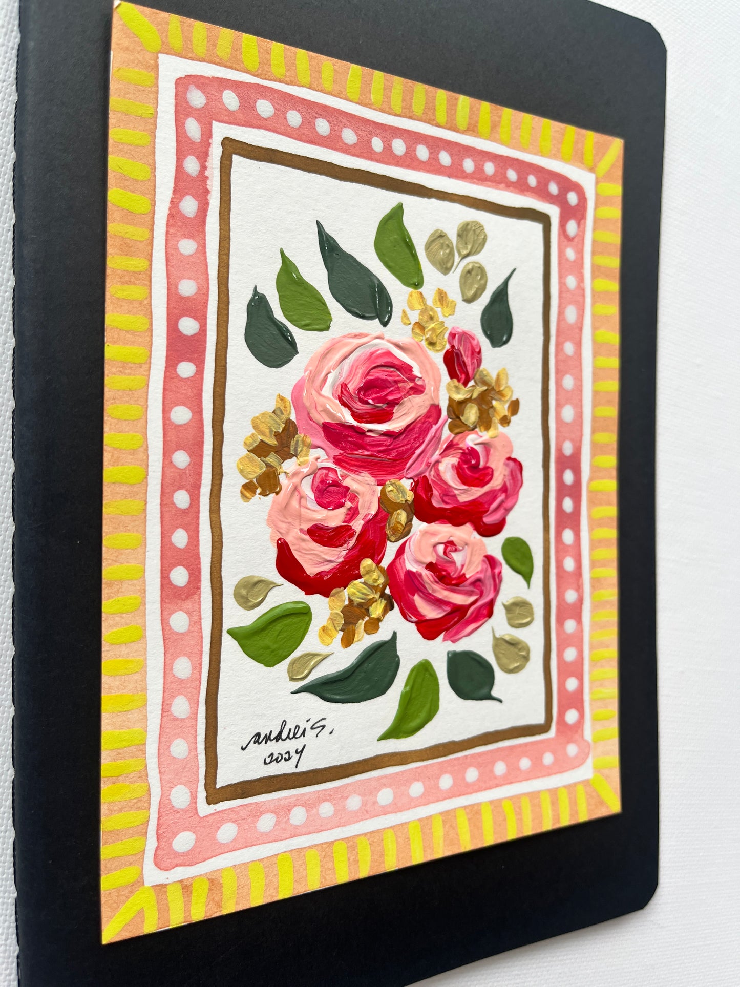 (Sale) Mixed Media Painting on a Journal 19