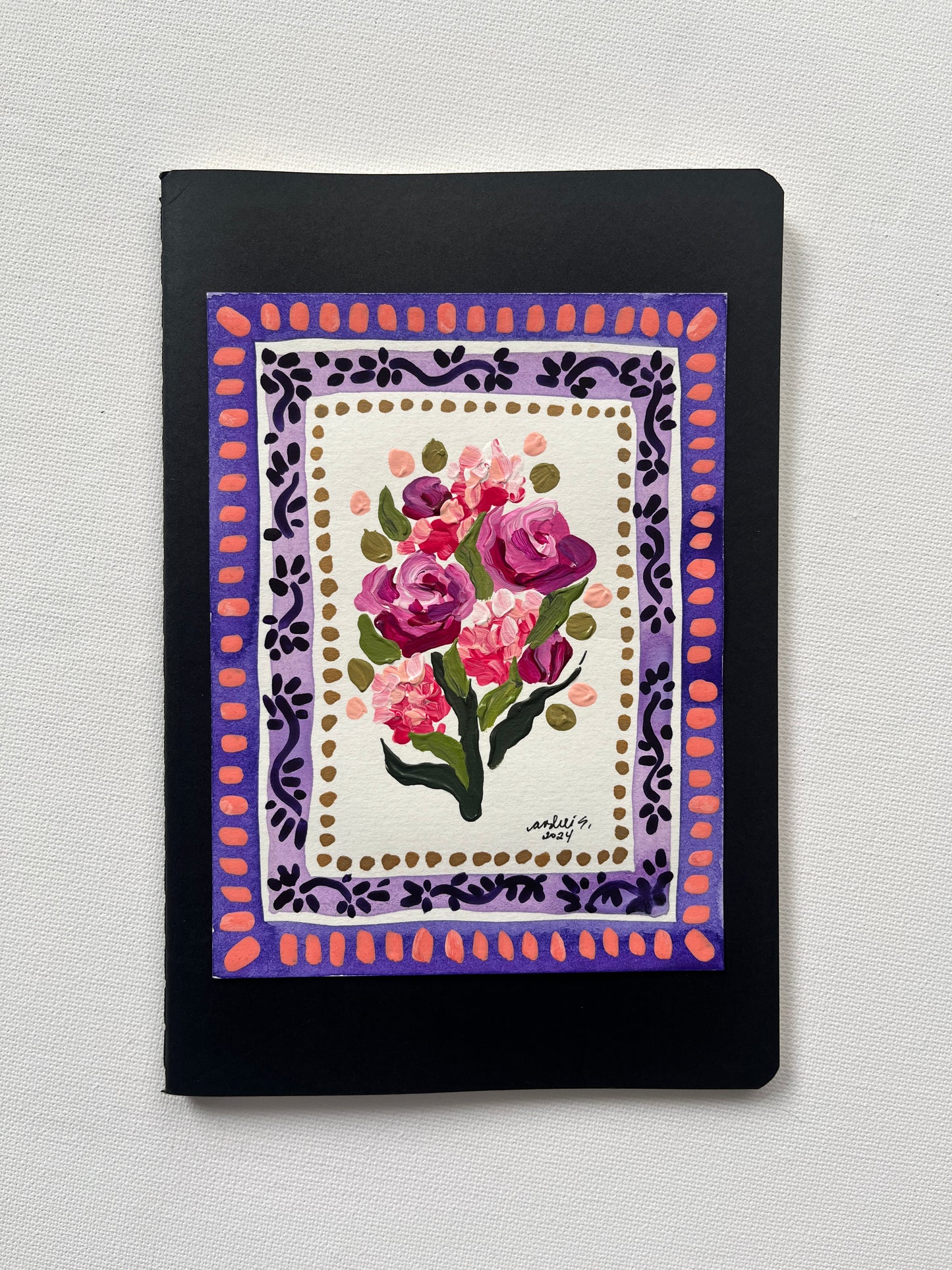 (Sale) Mixed Media Painting on a Journal 21