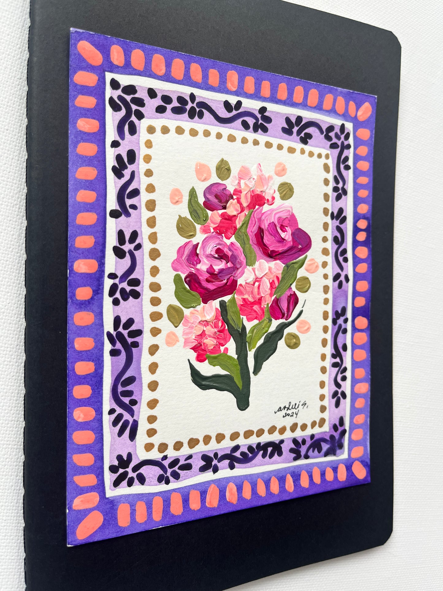 (Sale) Mixed Media Painting on a Journal 21