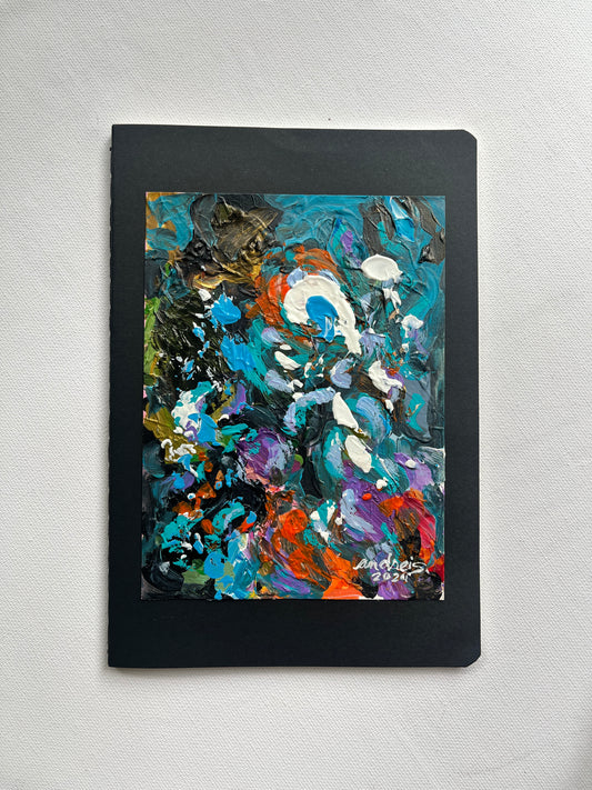(Sale) "Palette Project" Abstract Painting on a Journal 10