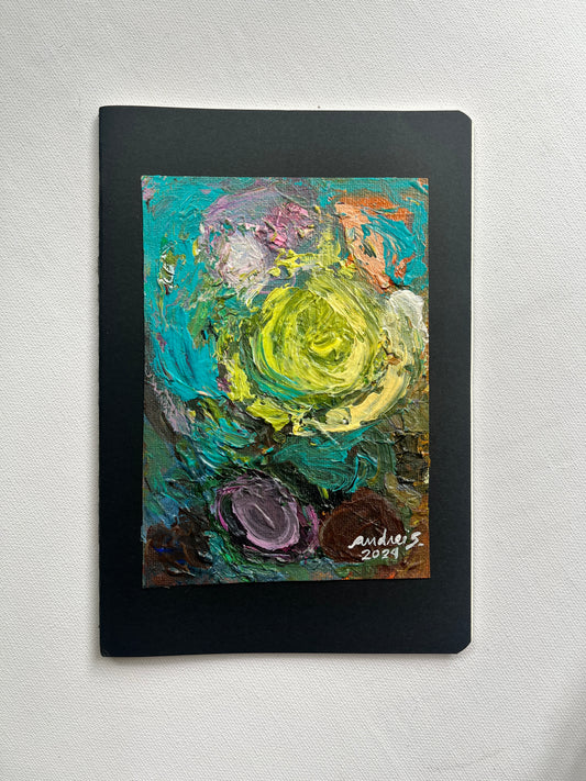 (Sale) "Palette Project" Abstract Painting on a Journal 9