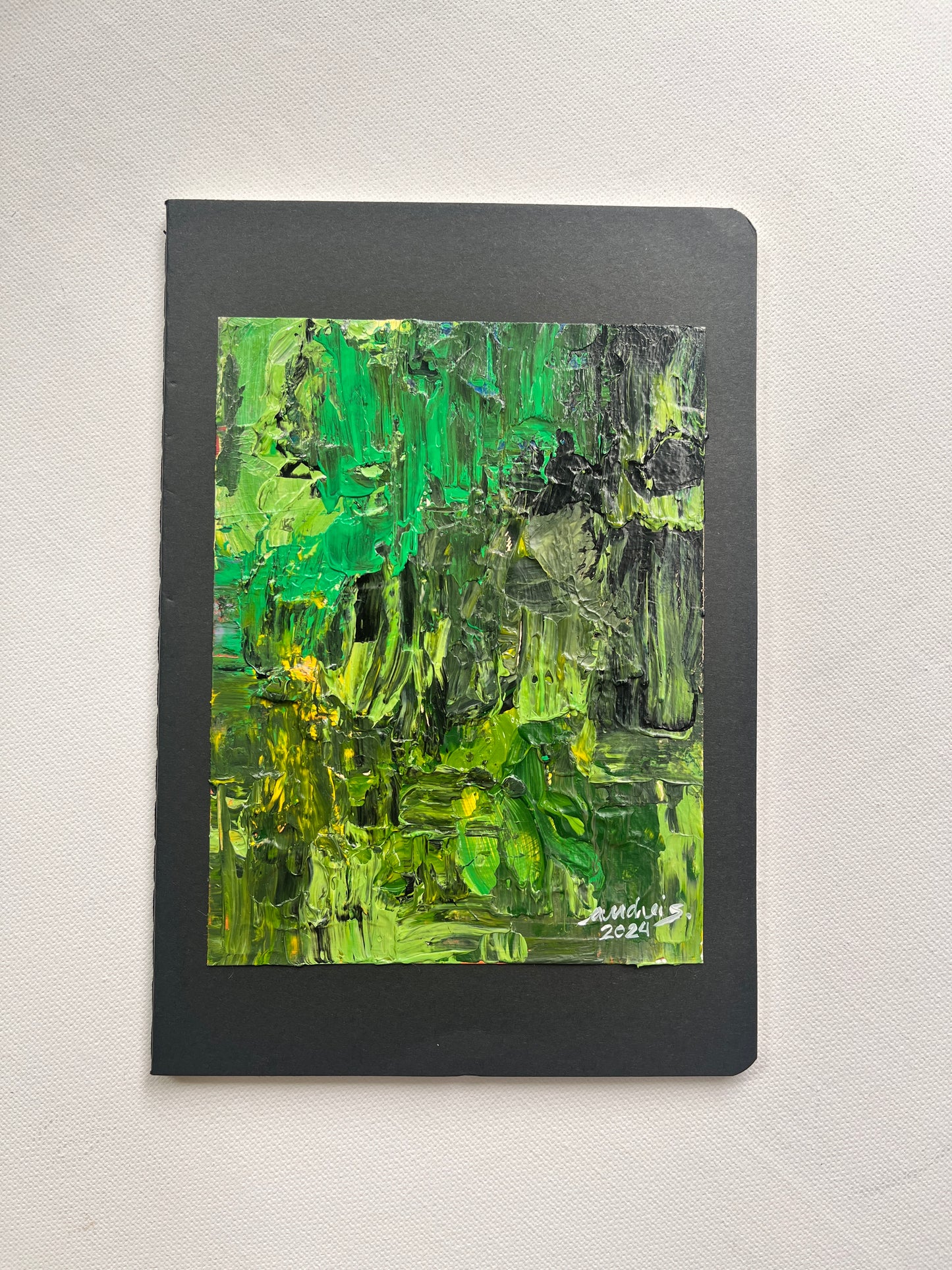 (Sale) "Palette Project" Abstract Painting on a Journal 8
