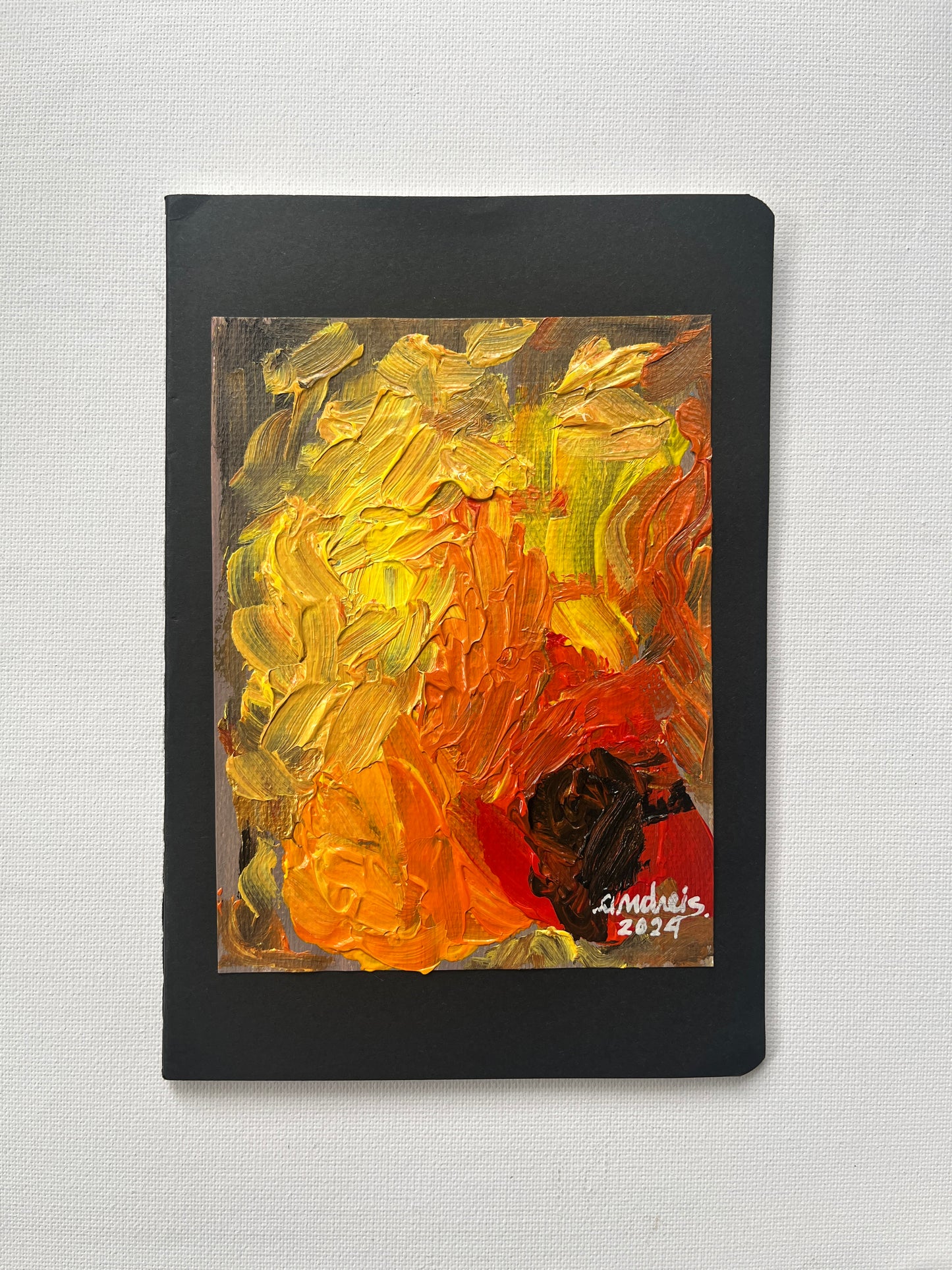 (Sale) "Palette Project" Abstract Painting on a Journal 7