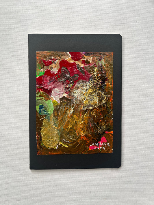 (Sale) "Palette Project" Abstract Painting on a Journal 6