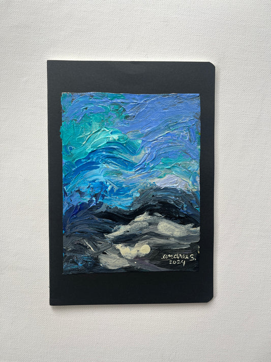 (Sale) "Palette Project" Abstract Painting on a Journal 3