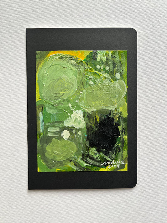 (Sale) "Palette Project" Abstract Painting on a Journal 14