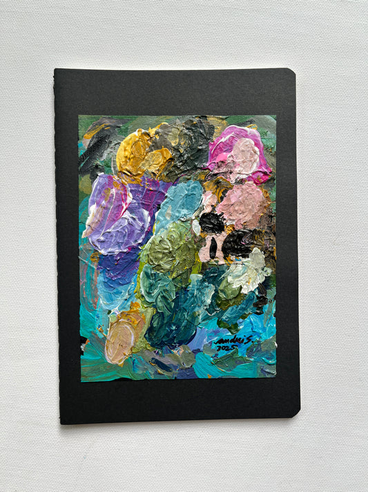 (Sale) "Palette Project" Abstract Painting on a Journal 21