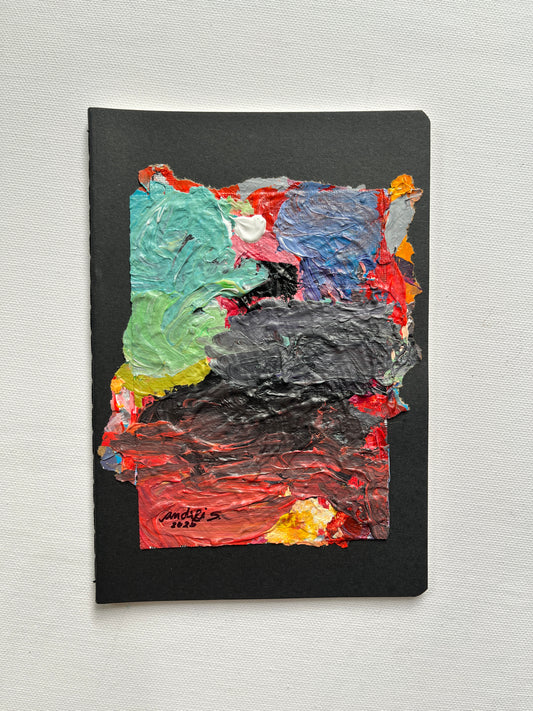 (Sale) "Palette Project" Abstract Painting on a Journal 20