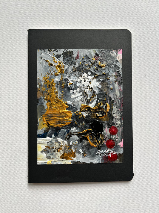 (Sale) "Palette Project" Abstract Painting on a Journal 16