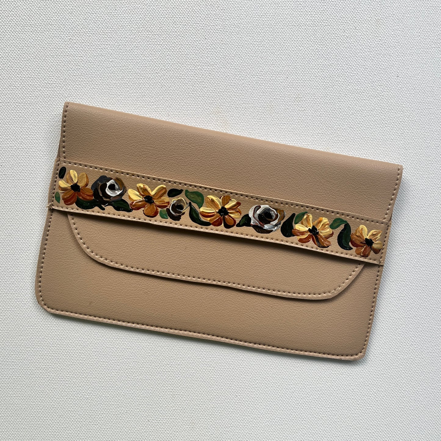 Hand-painted Purse (Beige #1)