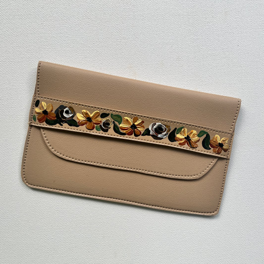 Hand-painted Purse (Beige #1)