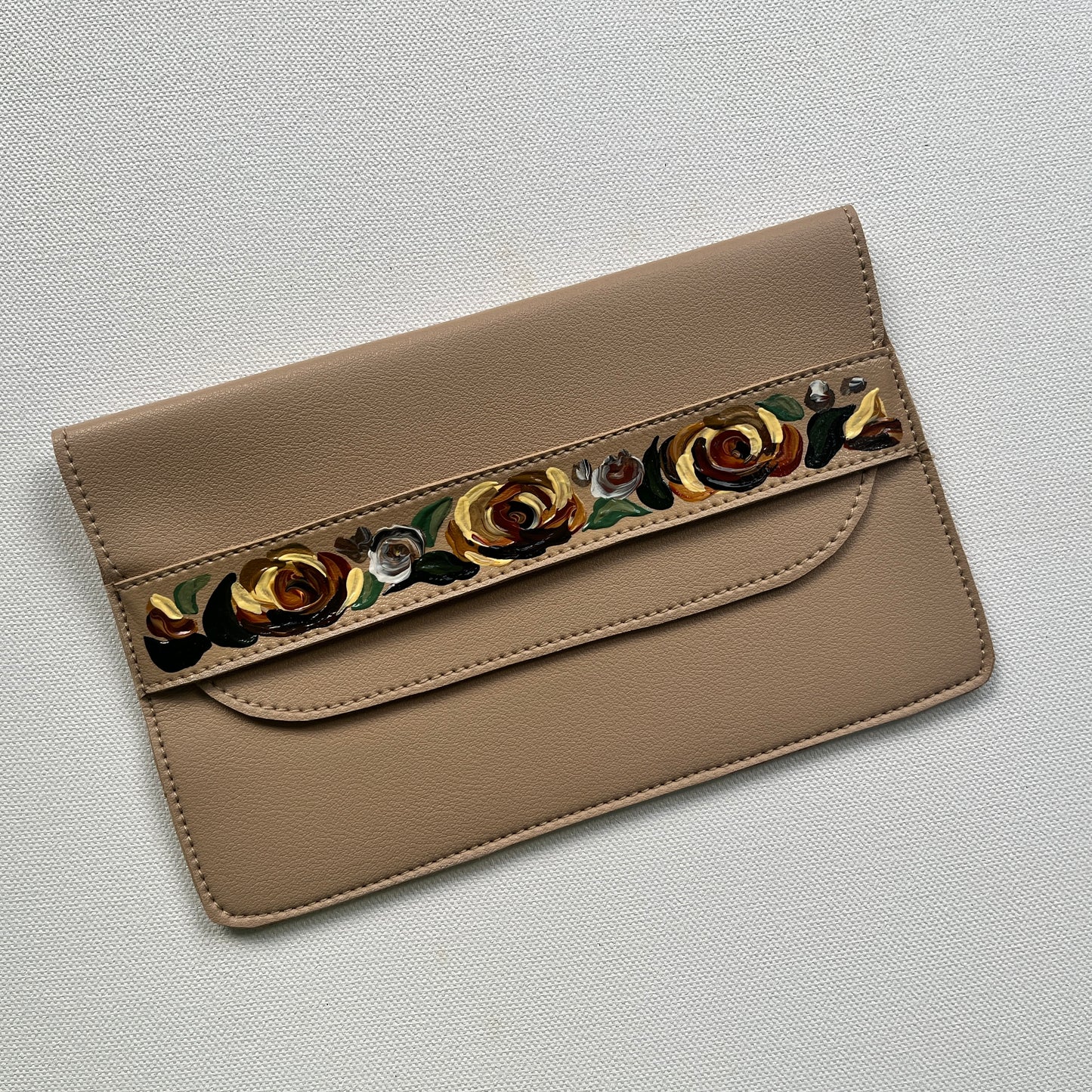 Hand-painted Purse (Beige #2)