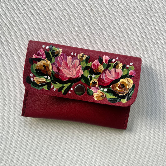 Hand-painted Wallet (Red #2)