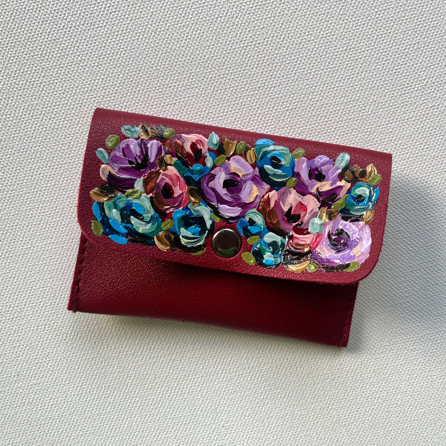 Hand-painted Wallet (Red #3)