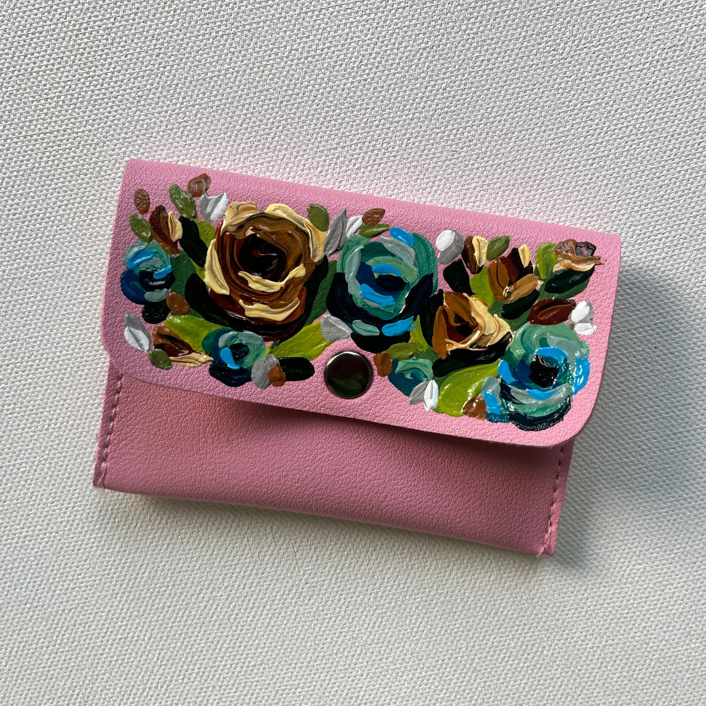 Hand-painted Wallet (Pink #1)