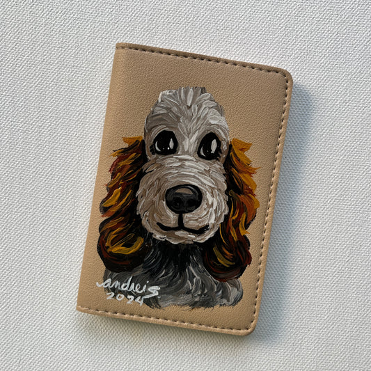 Hand-painted Cardholder (Beige #2)