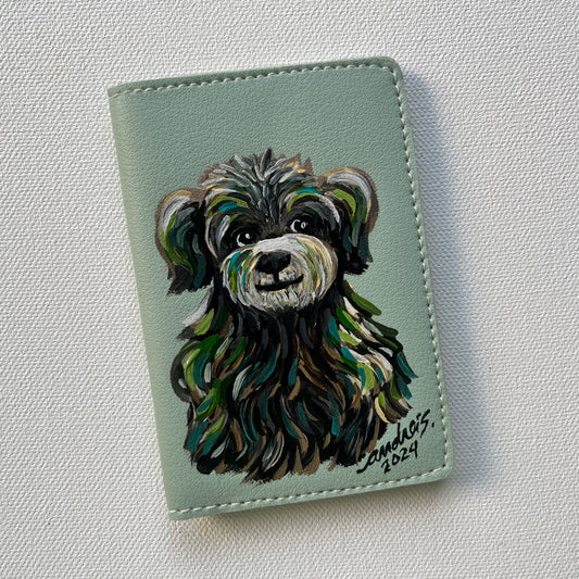 Hand-painted Cardholder (Light Green #1)