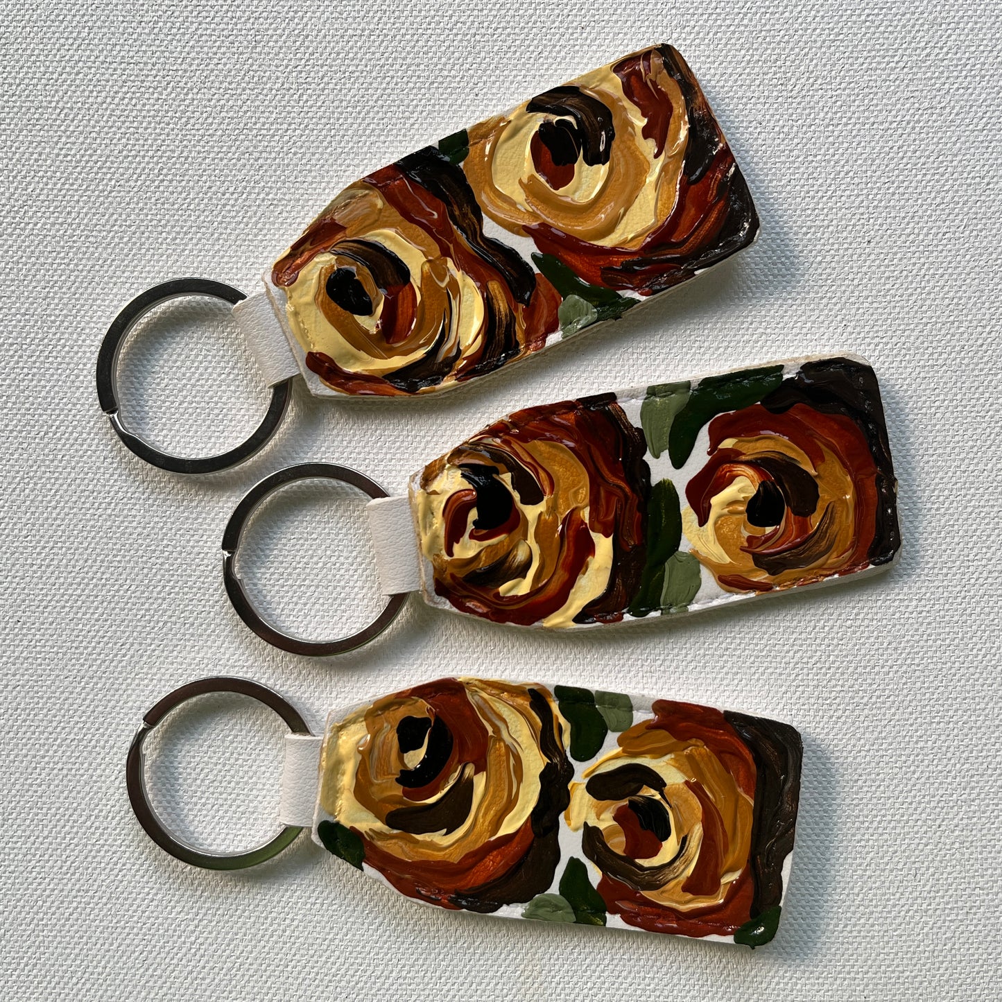 Hand-painted Keychain (Brown #1)