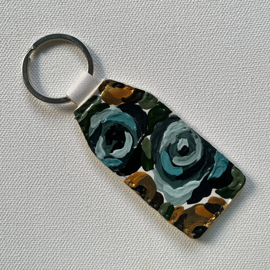 Hand-painted Keychain (Grayish Blue #1)