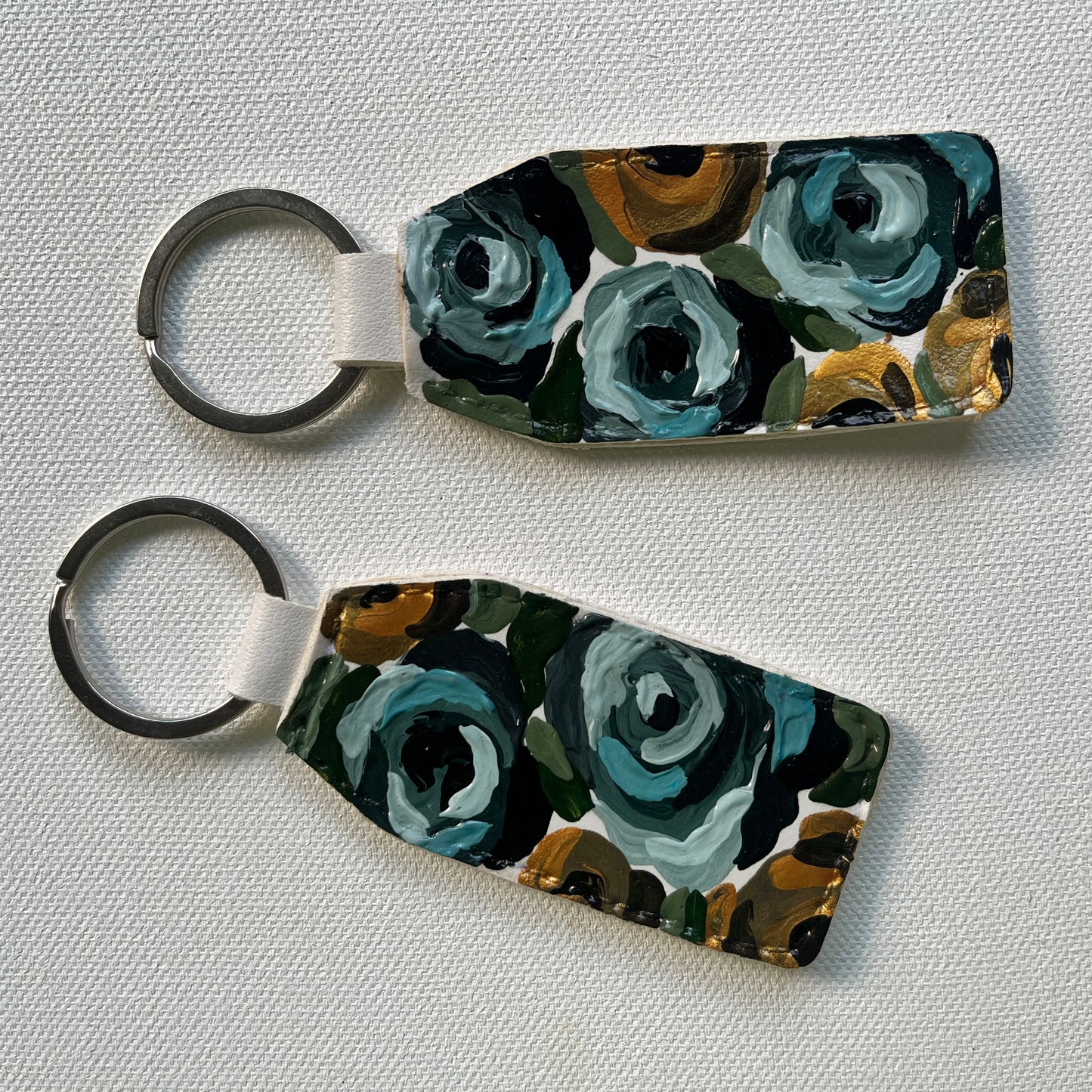 Hand-painted Keychain (Grayish Blue #1)