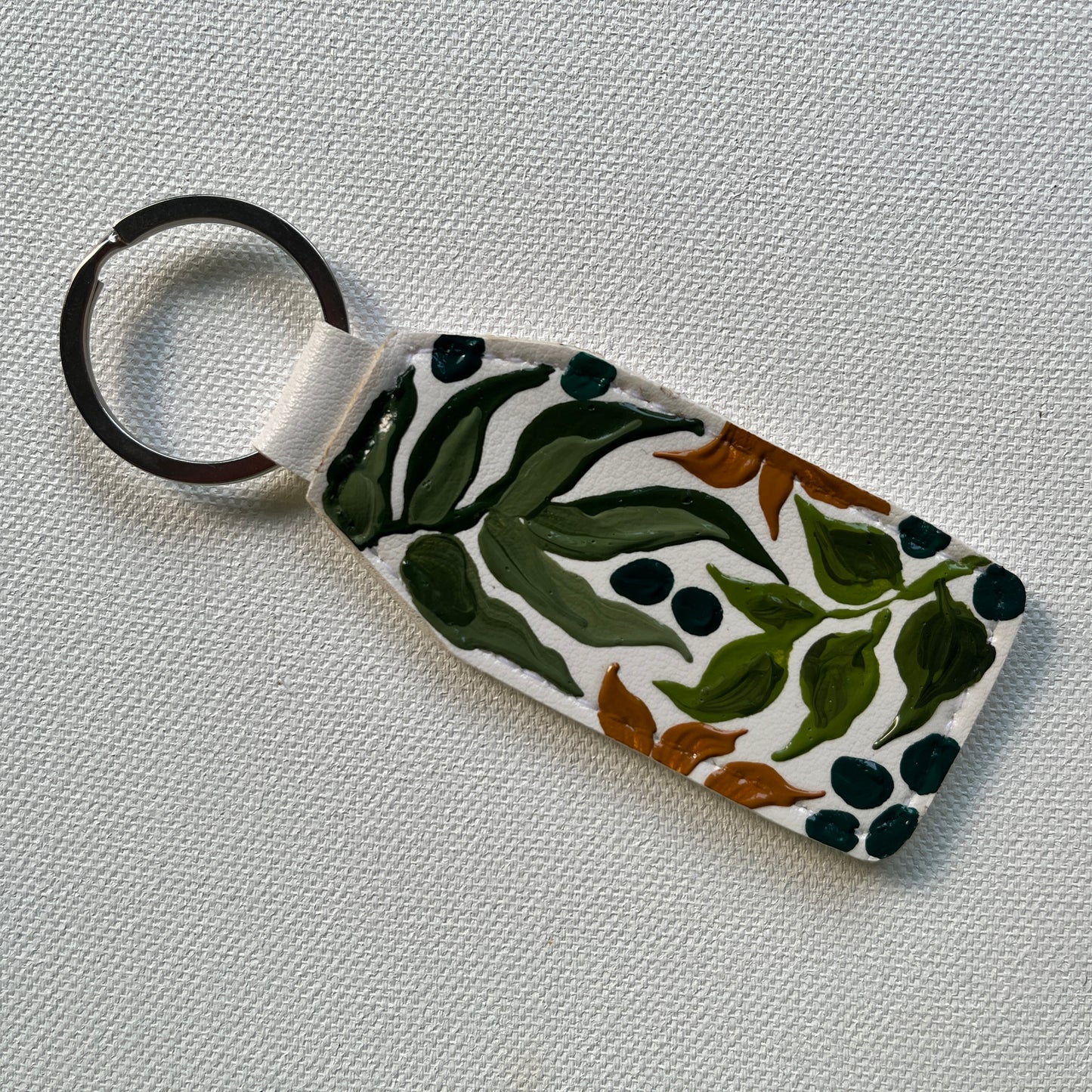 Hand-painted Keychain (Green #1)