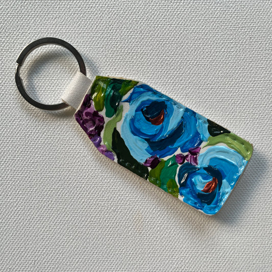 Hand-painted Keychain (Blue #3)