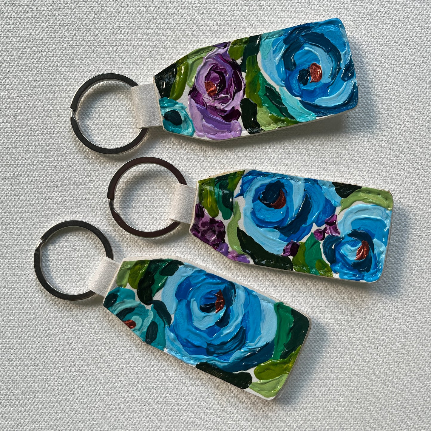 Hand-painted Keychain (Blue #1)