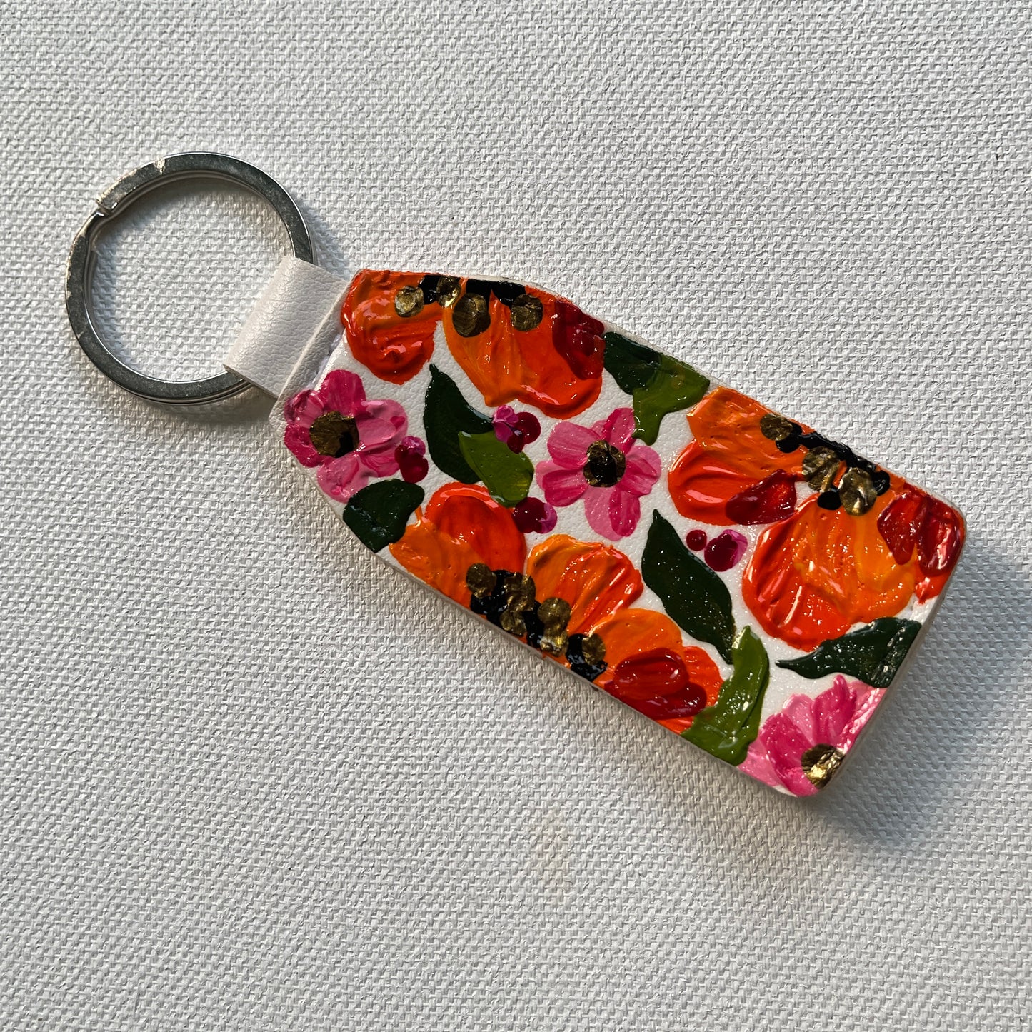 Hand-painted Keychain (Orange #4)