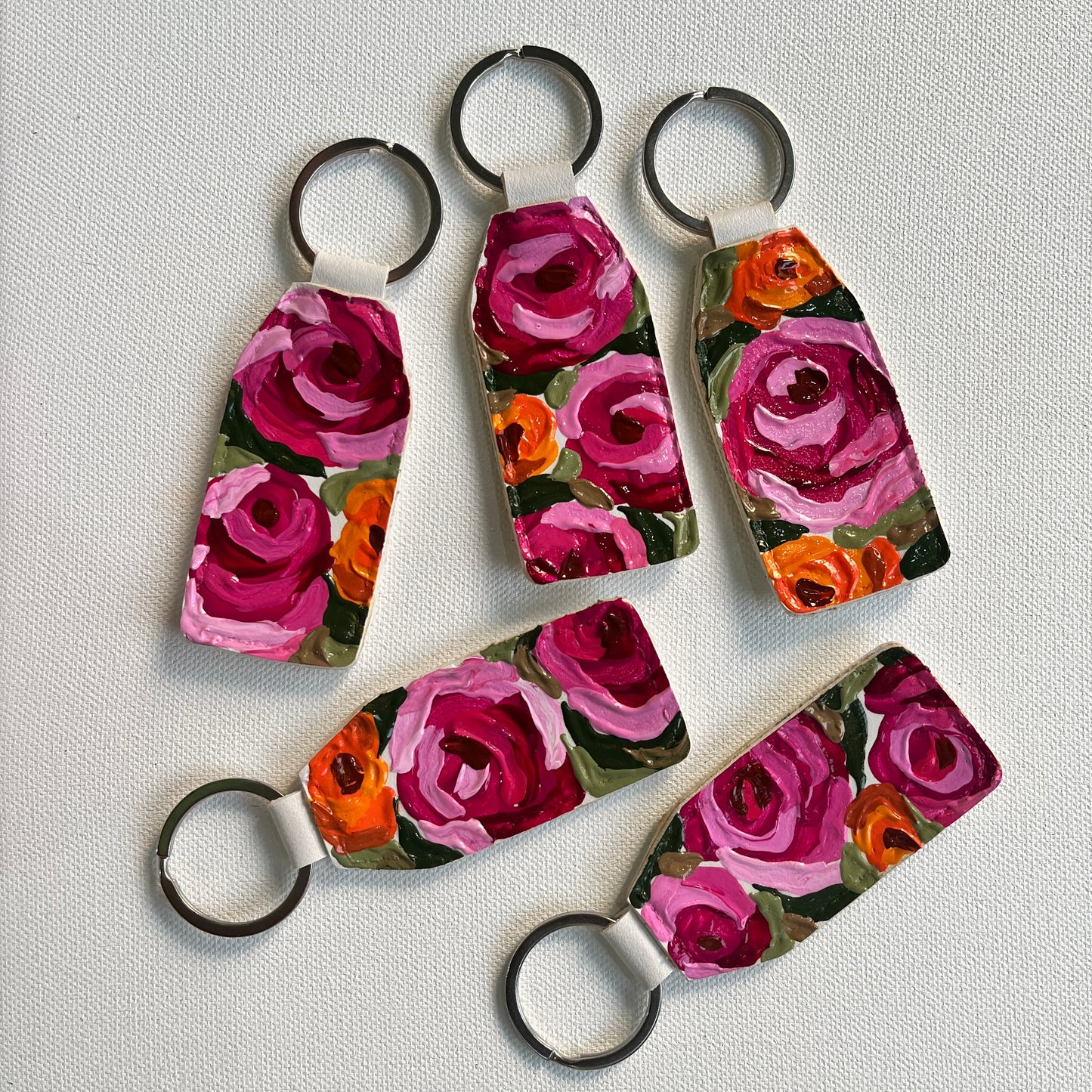 Hand-painted Keychain (Pink #5)