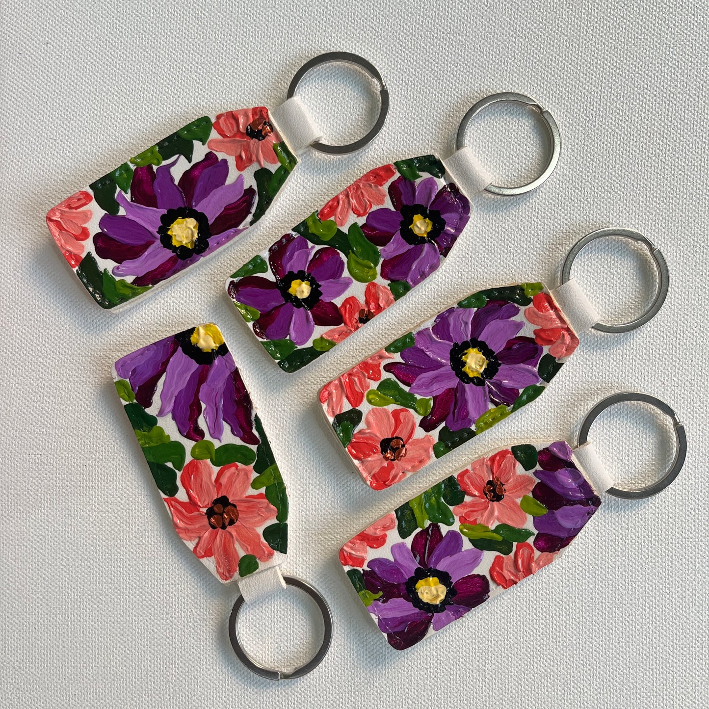 Hand-painted Keychain (Purple #1)