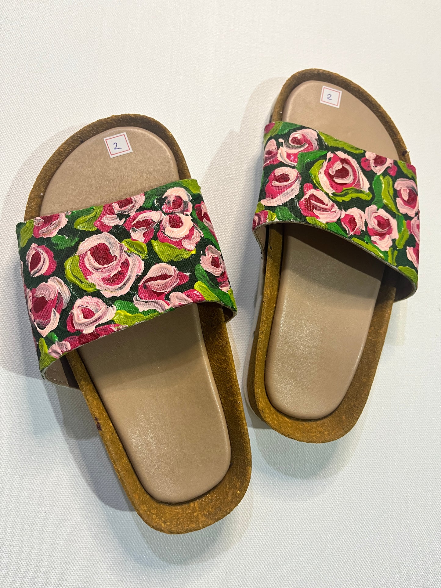 Hand-painted Slippers for Kids (Pink #1)