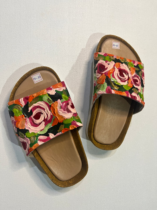 Hand-painted Slippers for Kids (Pink #2)