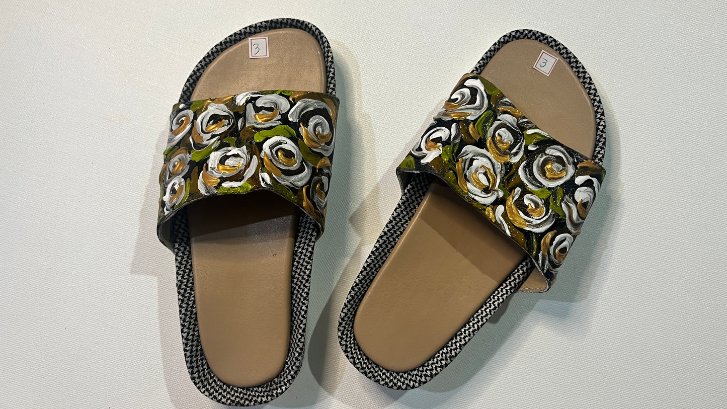 Hand-painted Slippers for Kids (Grey #1)