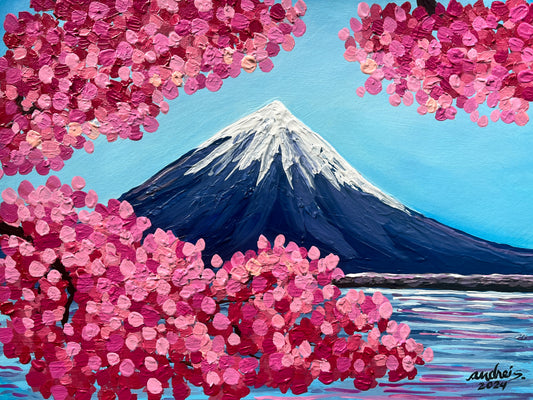 Mt Fuji Classic (art on paper)